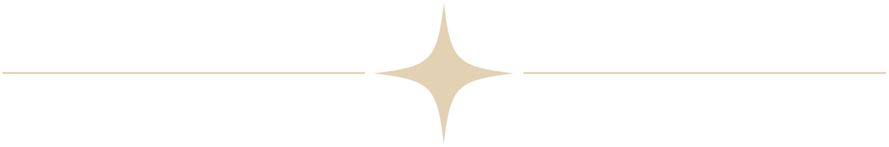 A yellow divider graphic with a star in the middle of two lines